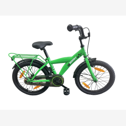 B�rnecykel Bikefun Boost 18 tommer med fodbremse - gr�n