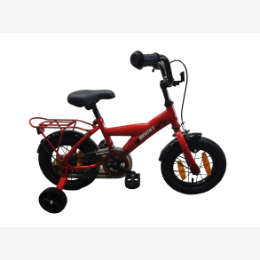 B�rnecykel Bikefun Boost 12 tommer - med st�ttehjul og bremsenav - R�d