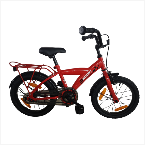 B�rnecykel Bikefun Boost 16 tommer med fodbremse - r�d