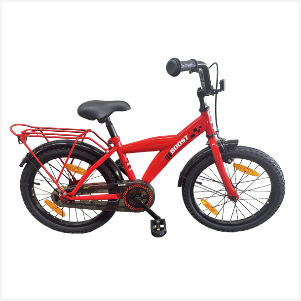 B�rnecykel Bikefun Boost 18 tommer med fodbremse - r�d