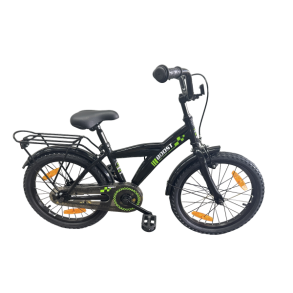 B�rnecykel Bikefun Boost 18 tommer med fodbremse - sort