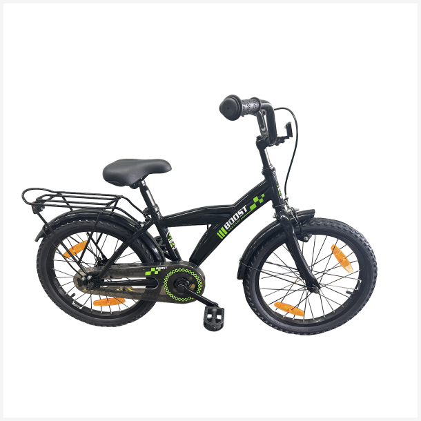 B�rnecykel Bikefun Boost 18 tommer med fodbremse - sort