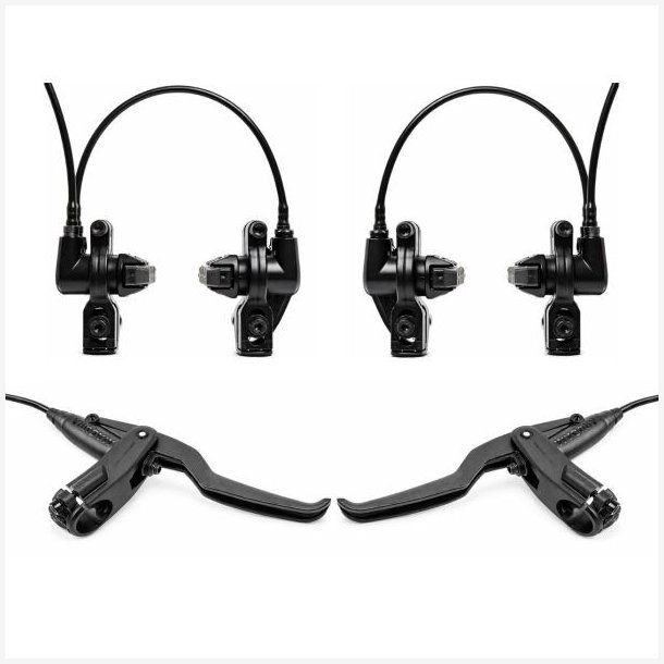 F�lgbremses�t Magura HS11 Direct Mount / IDM (Integrated Direct Mount) To-skrues montering For- og bagbremser (kabell�ngde 750 &amp; 2050 mm)