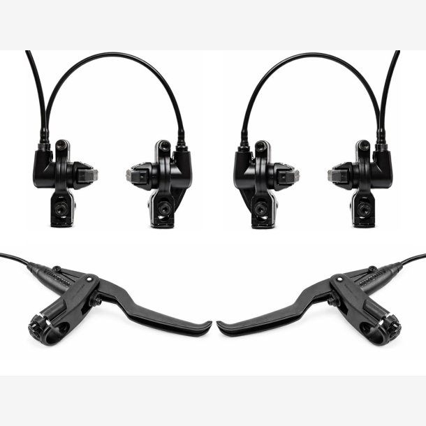F�lgbremses�t Magura HS11 Direct Mount / IDM (Integrated Direct Mount) To-skrues montering For- og bagbremser (kabell�ngde 750 &amp; 2050 mm)