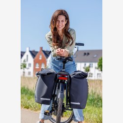 Dobbelt Taske Taske New Looxs Cantos Taske Dobbelt - 36 liter - 30 x 16 x 36 cm (2x) - Sort