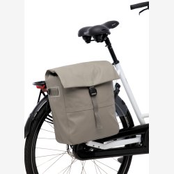 Cykeltaske New Looxs Leeds Single - 19 liter - 33 x 18 x 38 cm - Taupe beige