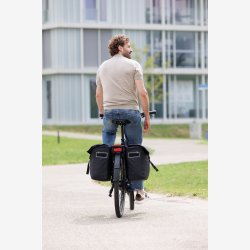 Dobbelt Taske Ny Looxs Leeds Dobbelt - 38 liter - 33 x 18 x 38 cm (2x) - Sort