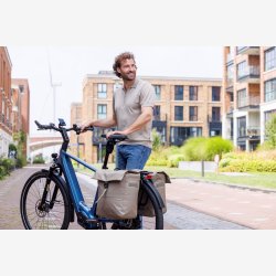 Dobbelt Tasketaske New Looxs Leeds Dobbelt - 38 liter - 33 x 18 x 38 cm (2x) - Taupe