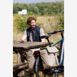 Dobbelt Tasketaske New Looxs Leeds Dobbelt MIK 2.0 - 38 liter - 33 x 18 x 38 cm (2x) - Taupe