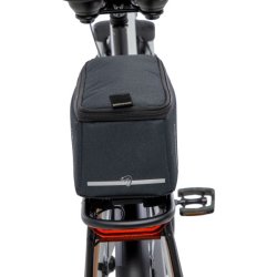 New Looxs cykeltaske til bagageb�rer Lock sort MIK 4,5L