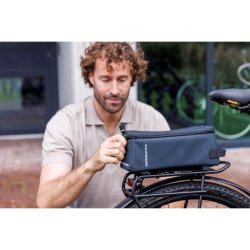 New Looxs cykeltaske til bagageb�rer Lock sort MIK 4,5L