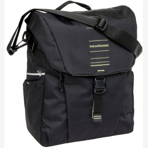 Single Pannier Bag New Looxs Vigo Single - 20 liter - 30 x 19 x 40 cm - Sort-Gr�n