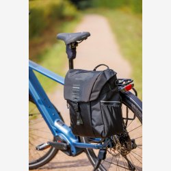 Single Pannier Bag New Looxs Vigo Single - 20 liter - 30 x 19 x 40 cm - Sort-Gr�n
