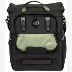 Single Pannier Bag New Looxs Vigo Single - 20 liter - 30 x 19 x 40 cm - Sort-Gr�n