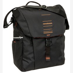 Single Pannier Bag New Looxs Vigo Single - 20 liter - 30 x 19 x 40 cm - Sort-Orange