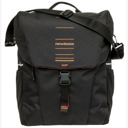 Single Pannier Bag New Looxs Vigo Single - 20 liter - 30 x 19 x 40 cm - Sort-Orange