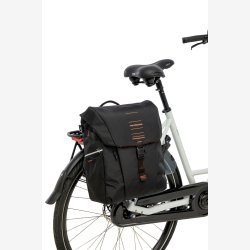 Single Pannier Bag New Looxs Vigo Single - 20 liter - 30 x 19 x 40 cm - Sort-Orange