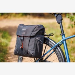 Single Pannier Bag New Looxs Vigo Single - 20 liter - 30 x 19 x 40 cm - Sort-Orange