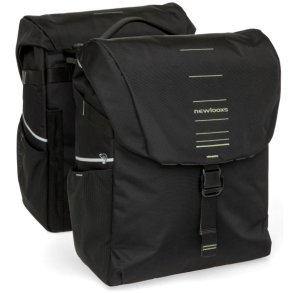 Dobbelt cykeltaske New Looxs Vigo MIK 2.0 - 40 liter - 30 x 19 x 40 cm (2x) - sort-gr�n