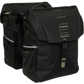 Dobbelt cykeltaske New Looxs Vigo Double RackTime 2.0 - 40 liter - 30 x 19 x 40 cm (2x) - sor-gr�n