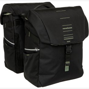 Dobbelt Tasketaske New Looxs Vigo Double RackTime 2.0 - 40 liter - 30 x 19 x 40 cm (2x) - Sort-Gr�n