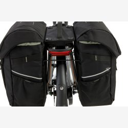 Dobbelt Tasketaske New Looxs Vigo Double RackTime 2.0 - 40 liter - 30 x 19 x 40 cm (2x) - Sort-Gr�n