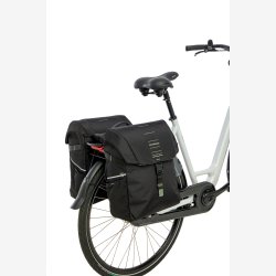 Dobbelt Tasketaske New Looxs Vigo Double RackTime 2.0 - 40 liter - 30 x 19 x 40 cm (2x) - Sort-Gr�n