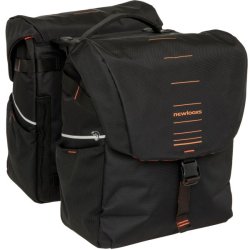 Dobbelt cykeltaske New Looxs Vigo Double RackTime 2.0 - 40 liter - 30 x 19 x 40 cm (2x) - sort-orange