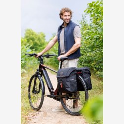 Dobbelt Taske Ny Looxs Vigo Double RackTime 2.0 - 40 liter - 30 x 19 x 40 cm (2x) - Sort-Orange