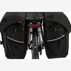 Dobbelt Taske Ny Looxs Vigo Double RackTime 2.0 - 40 liter - 30 x 19 x 40 cm (2x) - Sort-Orange