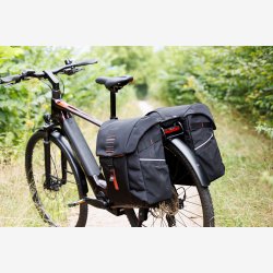 Dobbelt Taske Ny Looxs Vigo Double RackTime 2.0 - 40 liter - 30 x 19 x 40 cm (2x) - Sort-Orange