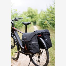 Dobbelt Taske Ny Looxs Vigo Double RackTime 2.0 - 40 liter - 30 x 19 x 40 cm (2x) - Sort-Orange