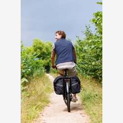 Dobbelt Taske Ny Looxs Vigo Double RackTime 2.0 - 40 liter - 30 x 19 x 40 cm (2x) - Sort-Orange