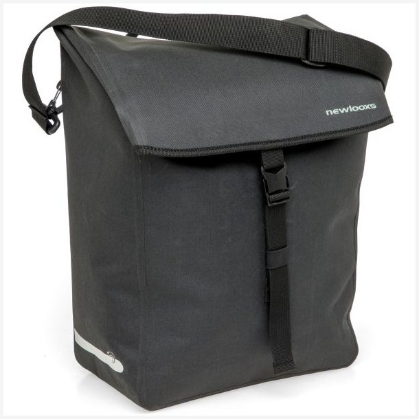 Cykeltaske New Looxs Hamar Single - 19 liter - 32 x 16 x 40 cm - Antracit gr�
