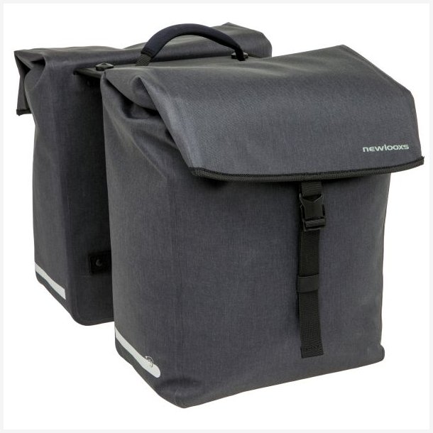 Dobbelt cykeltaske New Looxs Hamar MIK 2.0 - 38 liter - 32 x 16 x 40 cm (2x) - Antracit gr�