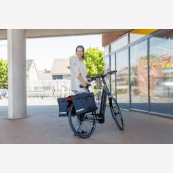 Dobbelttaske New Looxs Canvas Deluxe - 46 liter - 39 x 18 x 33 cm (2x) - Sort