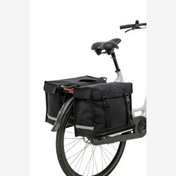 Dobbelttaske New Looxs Canvas Deluxe - 46 liter - 39 x 18 x 33 cm (2x) - Sort