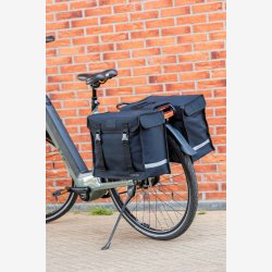 Dobbelt tasketaske New Looxs Canvas Camping - 66 liter - 43 x 22 x 35 cm (2x) - Sort