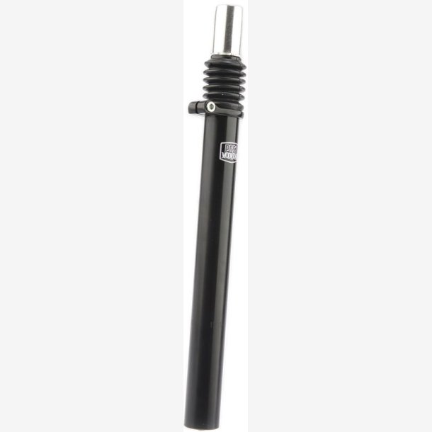 Affjedret sadelpind Moderne - 27,2 mm - sort - 350 mm - lys type