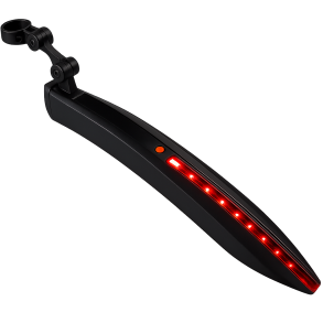 Mirage bagskrm p sadelpind med QR og LED strip 24-29 tommer