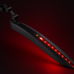 Mirage bagskrm p sadelpind med QR og LED strip 24-29 tommer