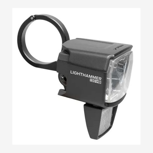 Forlygte Trelock LS 930 Lighthammer 130 lux til E-cykel inkl. styradapter sort