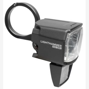 Forlygte Trelock LS 890-T Lighthammer 100 lux til E-cykel inkl. gaffeladapter sort