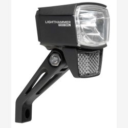Forlygte Trelock LS 890-T Lighthammer 100 lux til E-cykel inkl. gaffeladapter sort