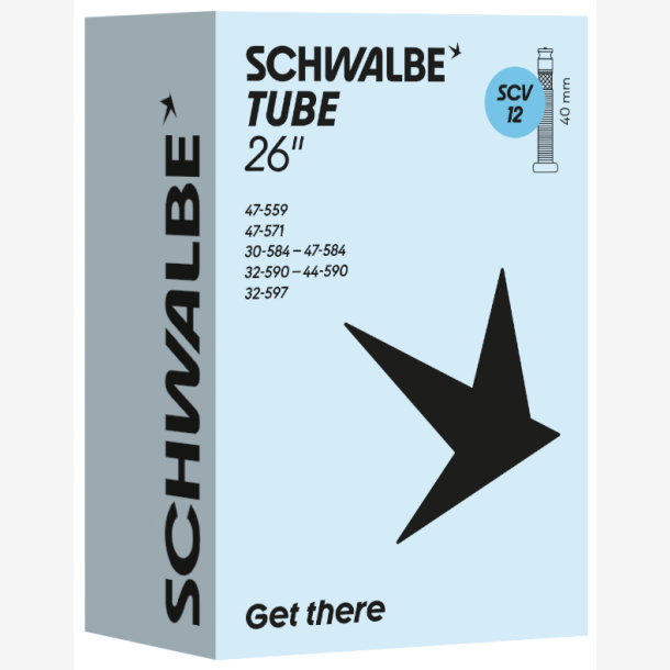 Slange Schwalbe SCV12 (26''/27.5'') - 32/47-559/597 - 40mm ventil
