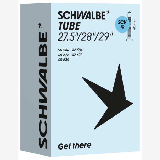 Slange Schwalbe SCV19 (27,5''/28''/29'') - 40/62-584/635 - 40 mm ventil