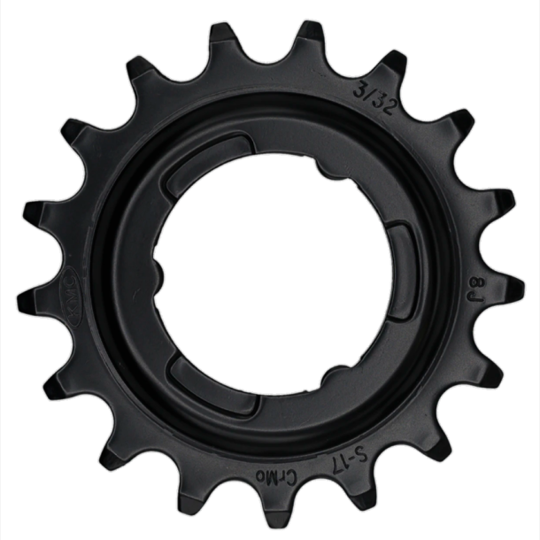 Tandhjul KMC Til Shimano 17T O-MO St�l 3/32 Tomme - Sort