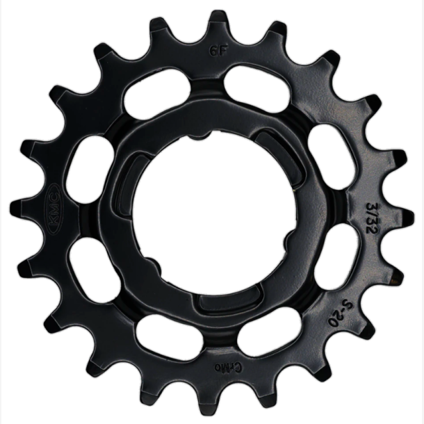 Tandhjul KMC Til Shimano 20T O-MO St�l 3/32 Tomme - Sort