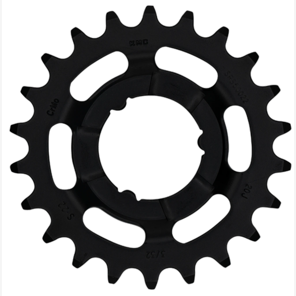 Tandhjul KMC Til Shimano 22T O-MO St�l 3/32 Tomme - Sort