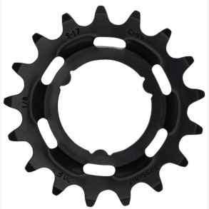 Tandhjul KMC Til Shimano 17T O-MO St�l 1/8 Tomme - Sort
